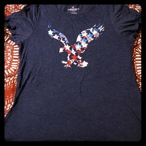 3/$15! AEO Red White & Blue Eagle T-shirt XL